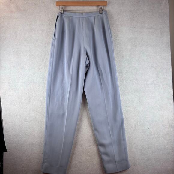 Vintage Larry Levine Suit Pants Women’s 10 Powder Blue Old Money Classy Career - Picture 4 of 13